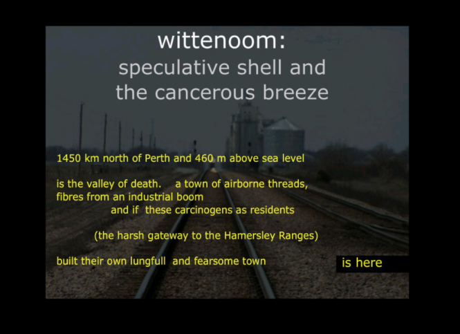 An image of train tracks, with the title written in
                                    white and grey above it. Yellow text is seen below.